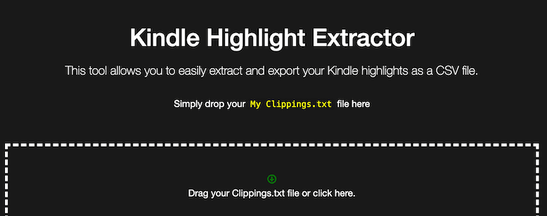 Kindle Highlight Extractor